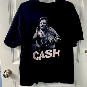 Johnny Cash middle finger t shirt
